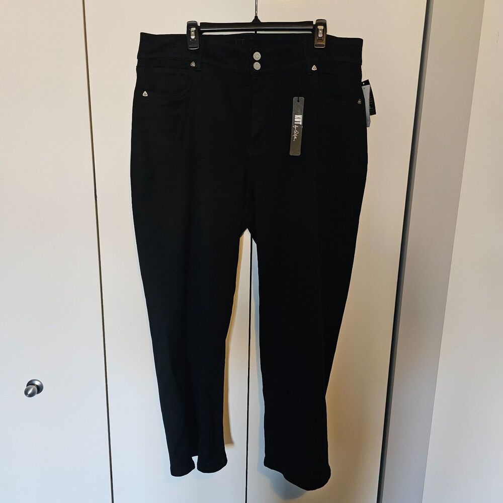 NWT KUT Lucy high rise wide leg denim Size 18W Plus Size